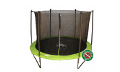 Батут DFC JUMP 14ft складной, c сеткой, цвет apple green