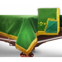 Чехол для б/стола 11-3 (зеленый с желтой бахромой, без логотипа)