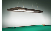 Лампа Evolution 3 секции ПВХ (ширина 600) (Пленка ПВХ Шелк Сталь,фурнитура медь)
