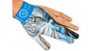 Перчатка бильярдная на левую руку с принтом в голубых тонах, Longoni, коллекция Gustavo Torregiani