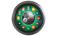 Часы настенные «12 шаров» D30 см (черные), металл