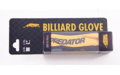 Перчатка бильярдная "Predator" (черно-желтая) L&XL
